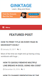 Mobile Screenshot of ginktage.com